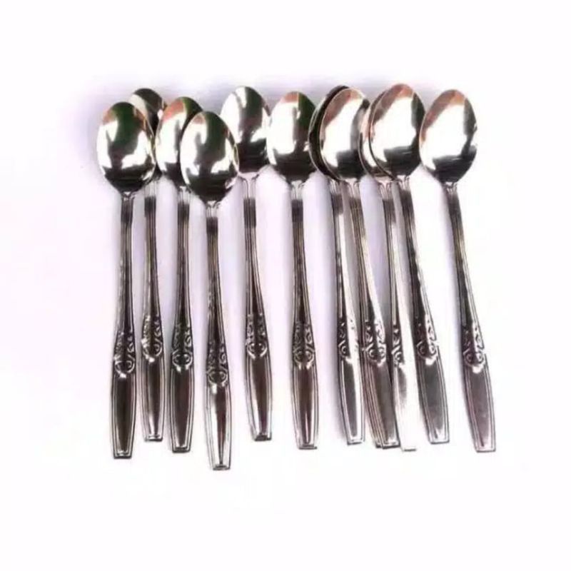 Sendok teh stainless / Sendok kopi 1 lusin / 12pcs