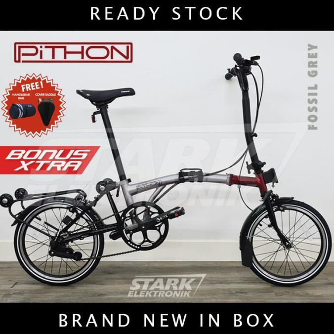 Pacific PITHON Trifold 16inch Sepeda Lipat Folding Bike (GOJEK/GRAB)