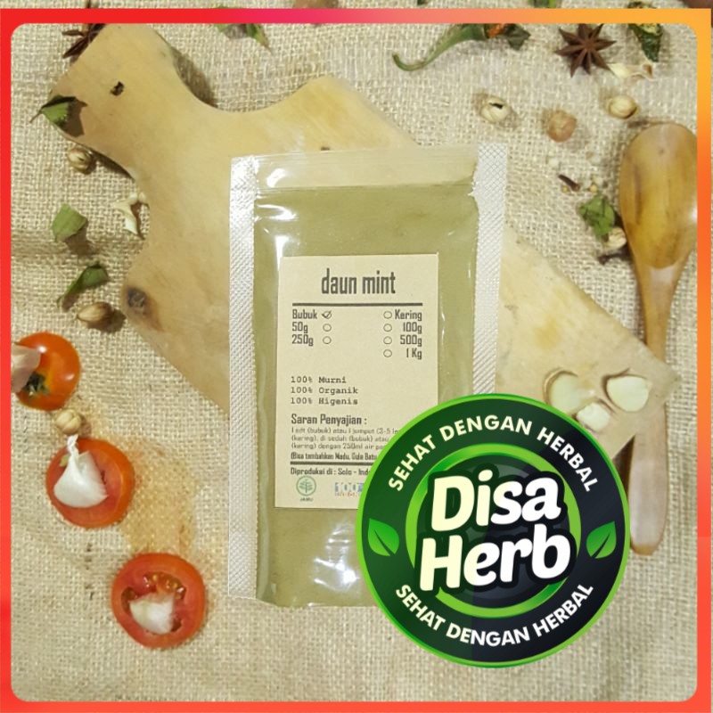 

DAUN MINT BUBUK 250 GRAM - Mentha - MURNI - JSR - REMPAH