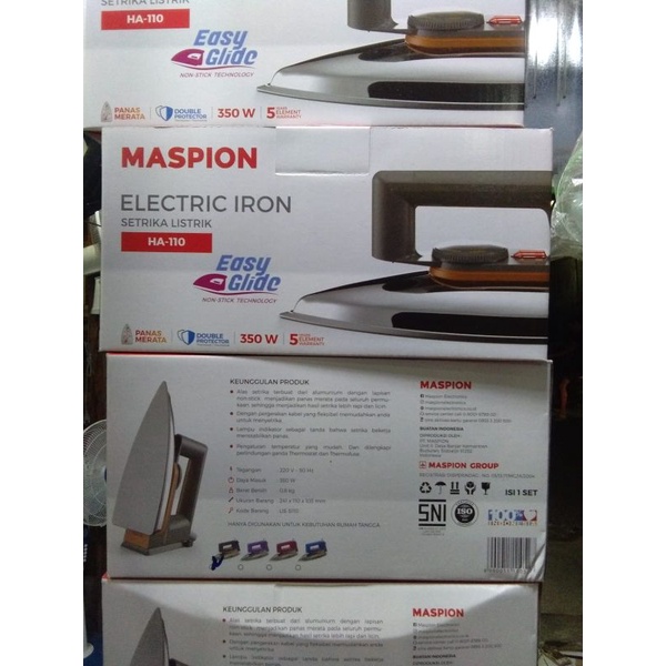 setrika MASPION H110 anti lengket