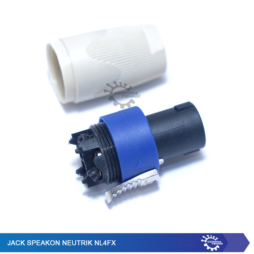 Jack Speakon Neutrik NL4FX - Putih