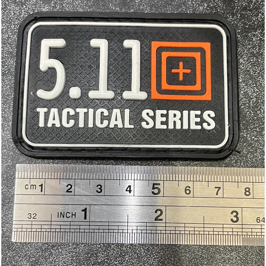 Patch 511 Putih- Patch Velcro 5.11- Prepetan Tactical 5.11 - Velcro Karet