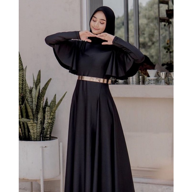 881 Gamis Prewed Black Edition Scuba Titanium Free Belt Plat Emas