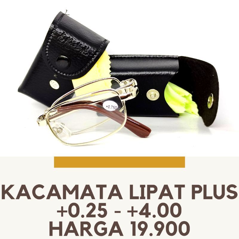 Kacamata baca model lipat +0.50 sd +4.00 sudah antiradiasi