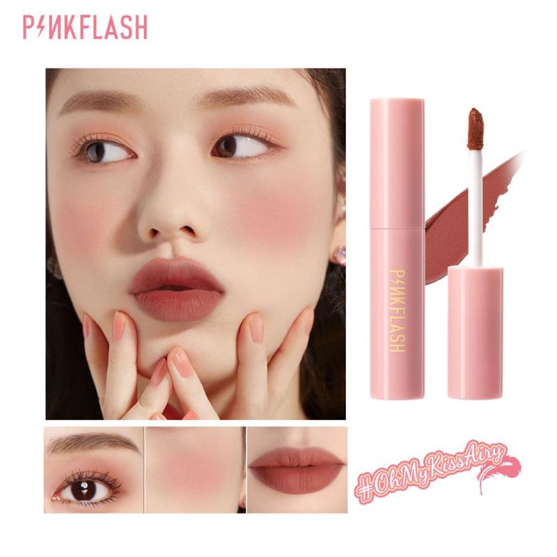 Original PINKFLASH Lip And Cheek Duo Matte Tint PF-M01