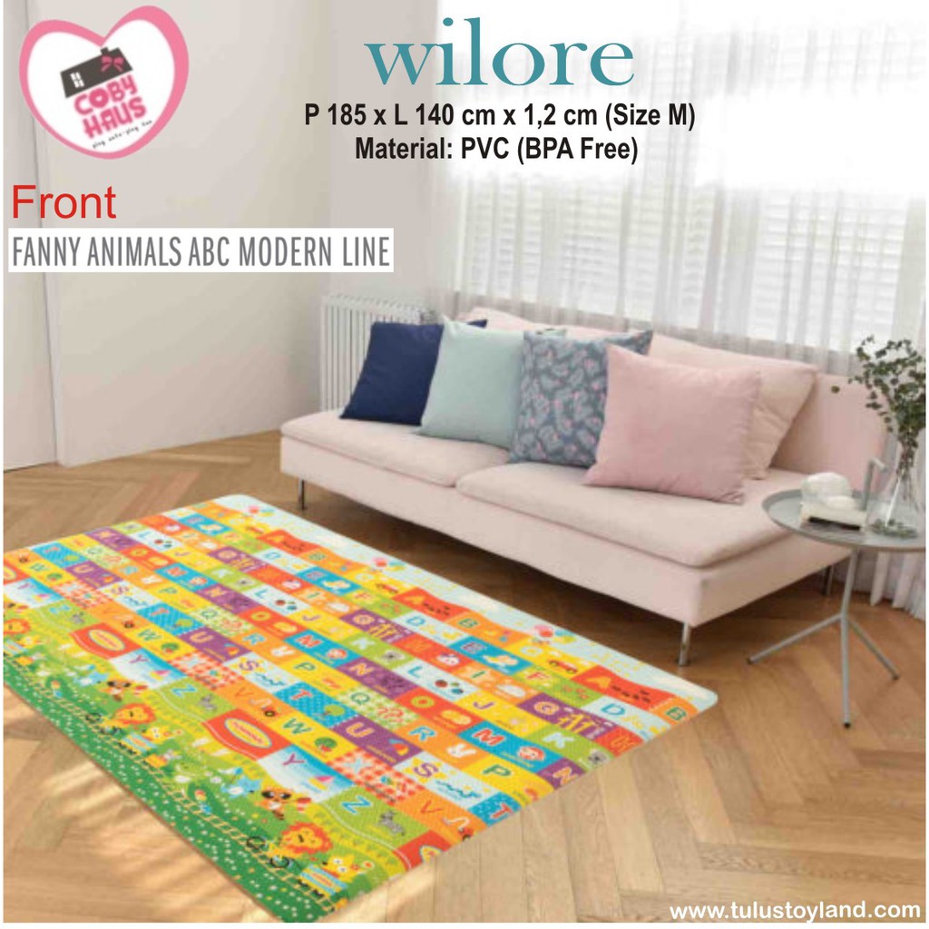 Karpet CobyHaus Wilore Playmat PVC Alas Lantai Anak Bayi Coby Haus