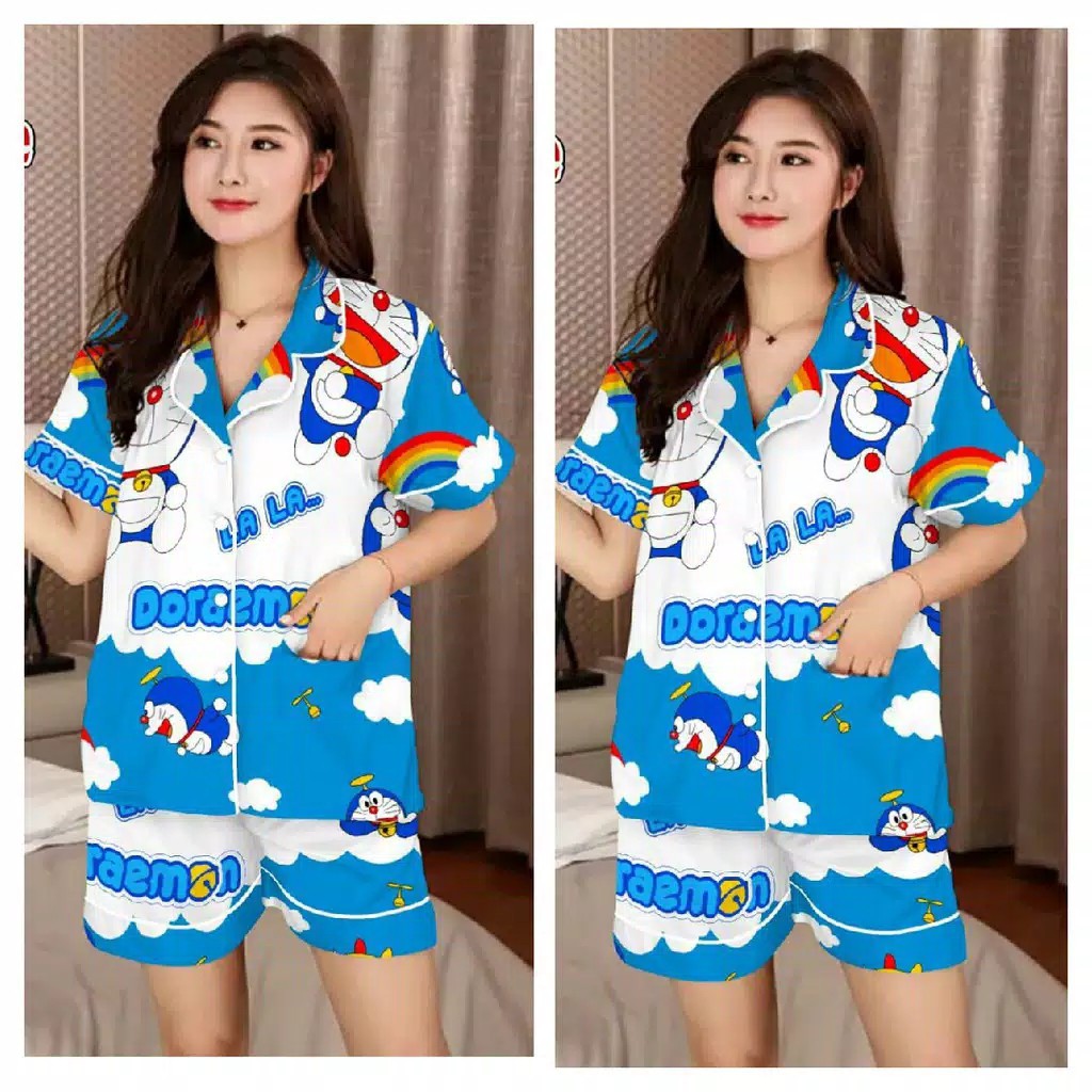 blinqshop baju tidur piyama HP DORA AWAN