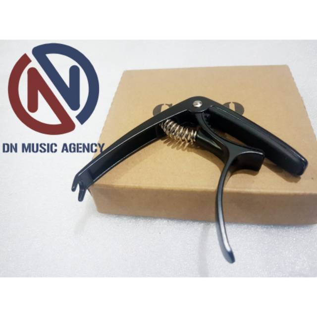 Capo gitar aluminum alloy plus pin puller / kapo penjepit senar gitar aluminum