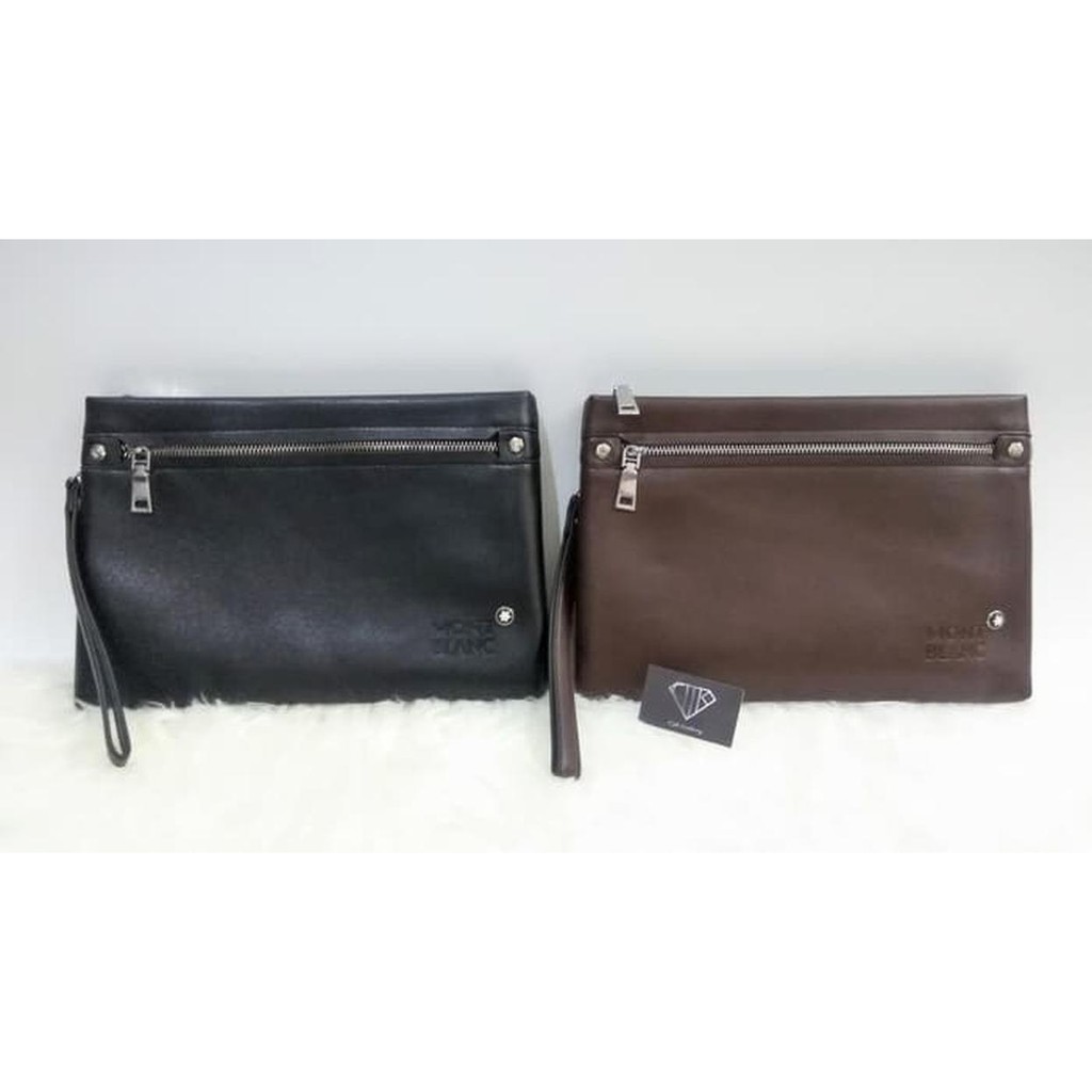 Handbag Tas Tangan Clutch Pria Kulit Mont Blanc Import Premium MHB-057