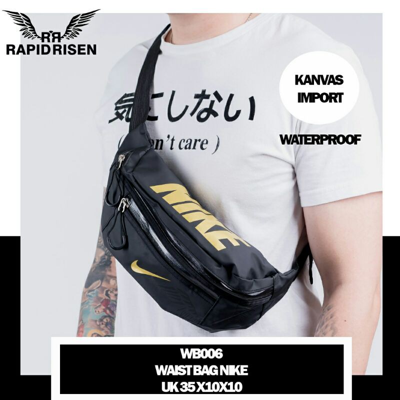 WAISTBAG NIKE WATERPROOF COWOK IMPORT BEST GRADE TAS SELEMPANG PRIA IMPORT TAS PINGGANG PRIA IMPORT