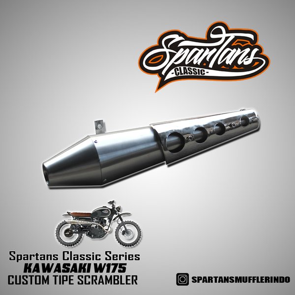 W175 Knalpot scrambler by Spartans Classic