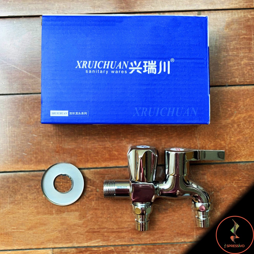 Keran multifungsi 2in1 Dua Kepala Kitchen Faucet Kuningan Anti Karat Alloy