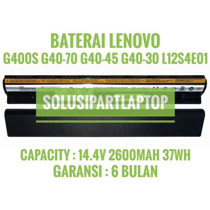 BATERAI LAPTOP LENOVO G400S G40-30 G40-45 G40-70