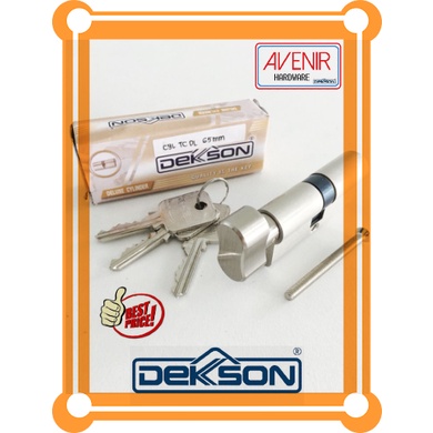Kunci Pintu Knop Putar 65 mm Cylinder Dekkson 65mm Silinder Dekson TC DL 65mm Cylinder Dekkson 65mm 