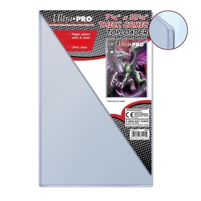 Ultra Pro Thick Comic Top Loader 18cm x 26.6 cm penyimpan komik satuan display photocard