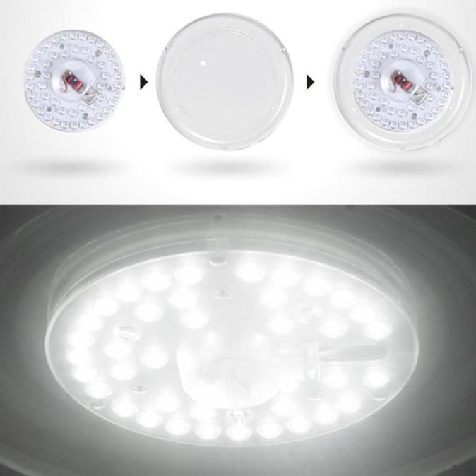 Segera Miliki Lampu Tl Ring Led 24 Watt 220V Led Modul Ceiling 24W Lampu Plafon Led - Putih 6000K