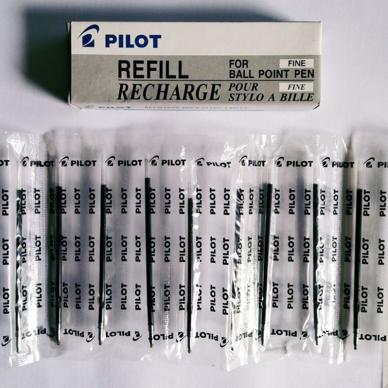 Refill Isi Pulpen Pilot BPRK-10M Stylo [ 1Pcs ] / BRG-10F Rexgrip RFJS-3 / Refill Stylo Rexgrip