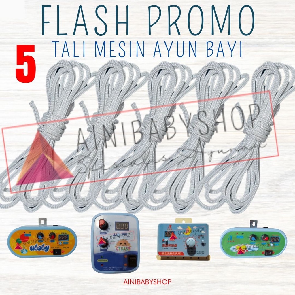 Tali Ayunan Tali Mesin Ayunan Tali Putih Ayunan GT BABY WJ BABY U BABY SANXIXING DLL AINIBABYSHOP FLASH PROMO