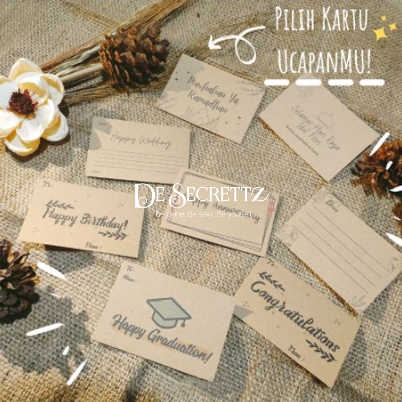 DeSecrettz GIFT BOX ONLY TANPA LINGERIE Untuk Membungkus Kado Lingerie, Wedding, Seserahan, Birthday, Anniversary