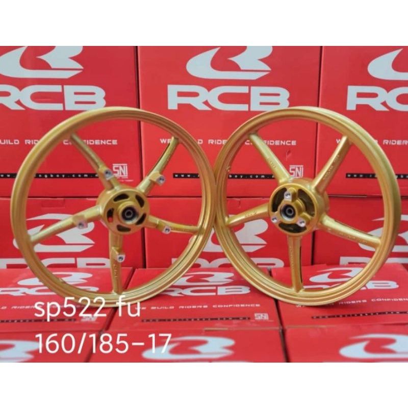 VELG RCB SATRIA FU OLD /FI 150 SP522 PALANG 5 GOLD RCB RACING BOY ORIGINAL