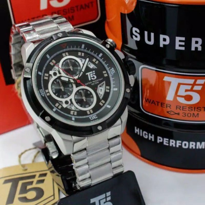 Jam Tangan Pria T5 H3804 T5 H 3804 original bergaransi free tin box