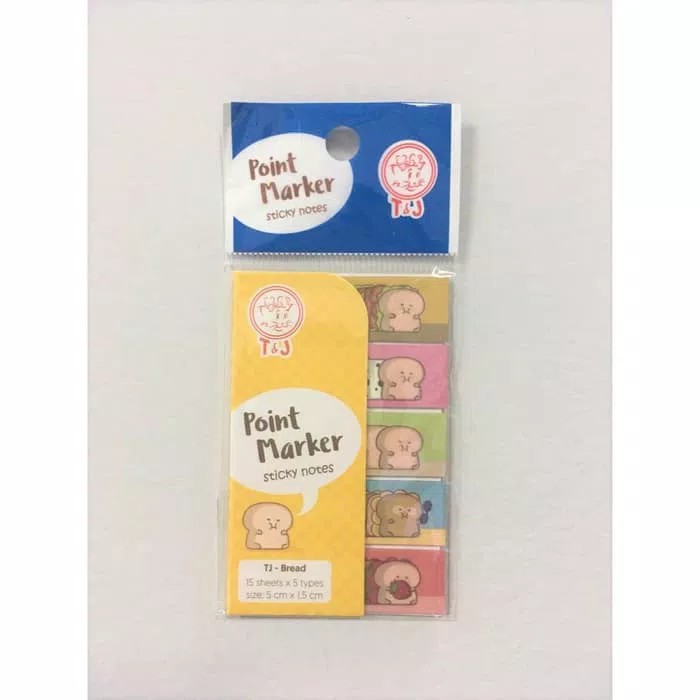 

T&J Labels POINT MARKER STICKY NOTES TJ - BREAD