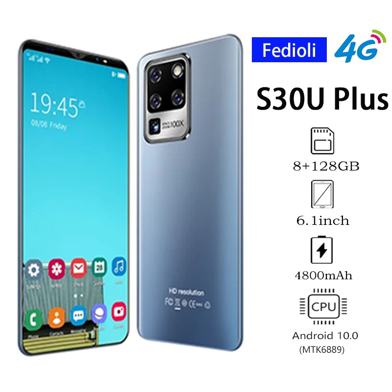 HP Smartphone Murah S30UPlus 6.1 inci Handphone  Android 8GB +128GB HD Kamera Gratis ongkir