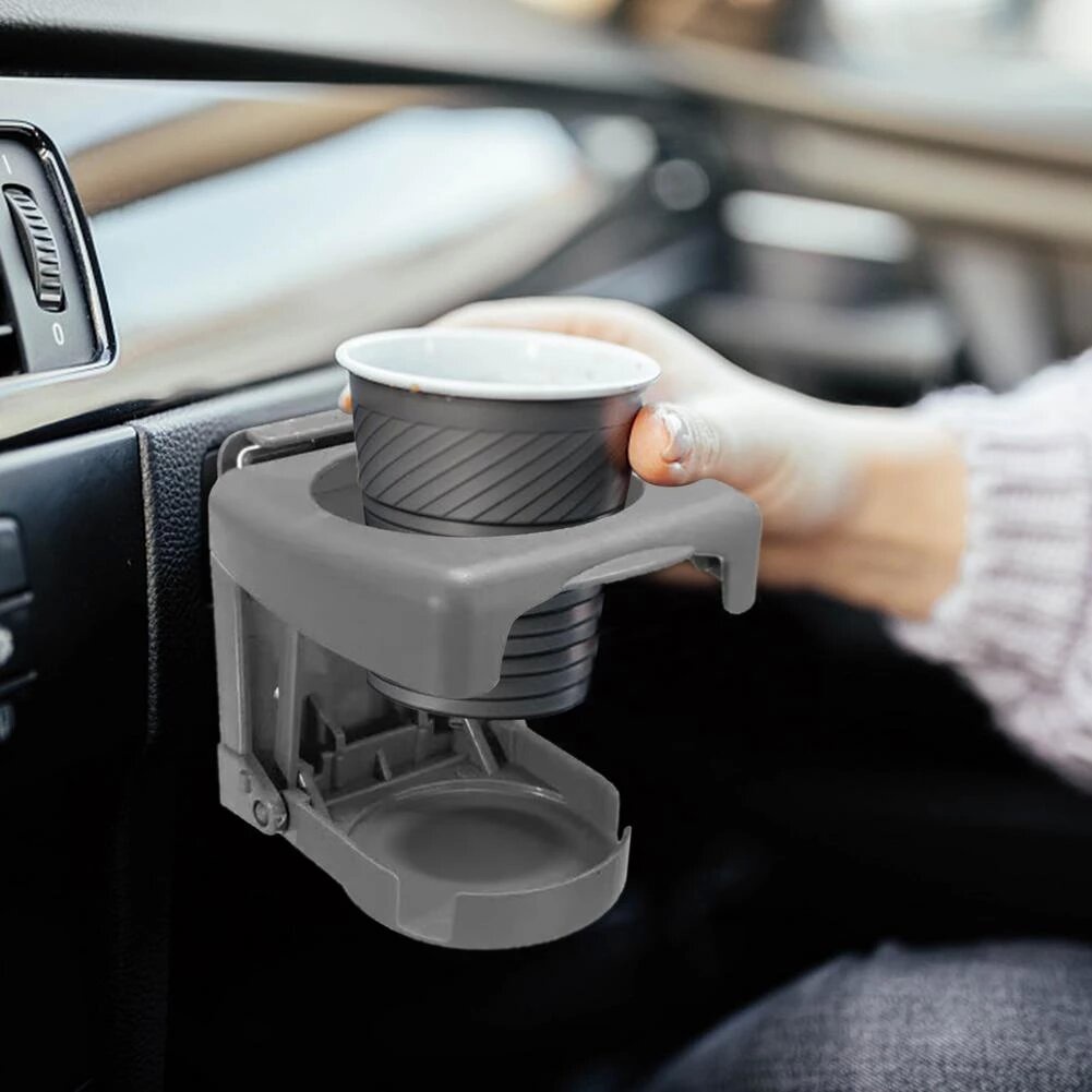 Foldable Car Cup Holder Tempat Botol Gelas Minuman Mobil Bisa Di Lipat