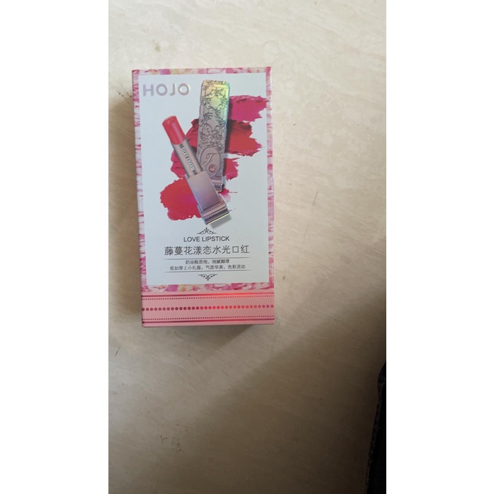 Hojo 8008 Lipstick Bentuk Bunga Warna Plum