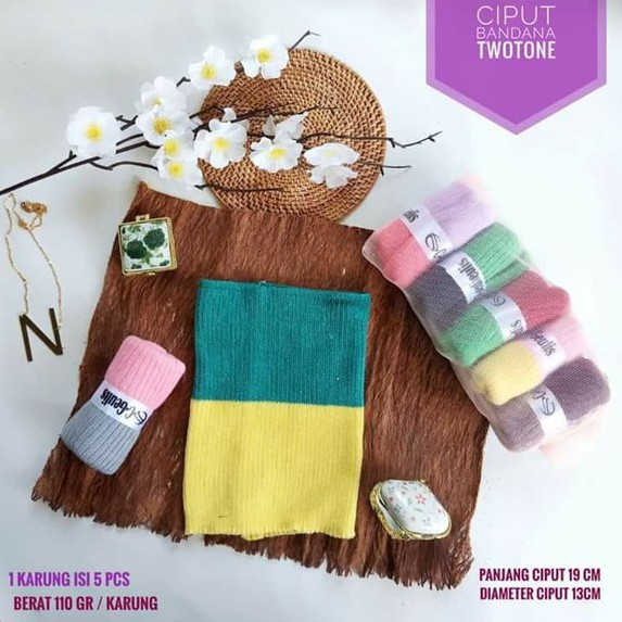 CIPUT BANDANA / BANDANA TWOTONE / CIPUT RAJUT / CIPUT C GEULIS
