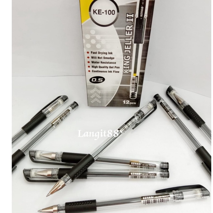 

Pulpen Gel Kenko KE-100 / Hitam ( 1 Lusin )