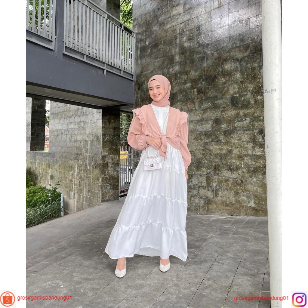 Savana Set | Setelan Fashion Muslim Wanira | Cardigan + Inner | Size S M L XL | Gamis Remaja Terbaru