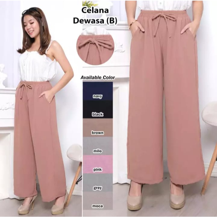 Celana kulot crinkle bahan crinkle airflow premium / celana kulot CRINKLE wanita loose cullote pants homewear / celana wanita celana panjang wanita terbaru 2022 celana kulot koran style terbaru kulot jumbo kulot wanita terbaru