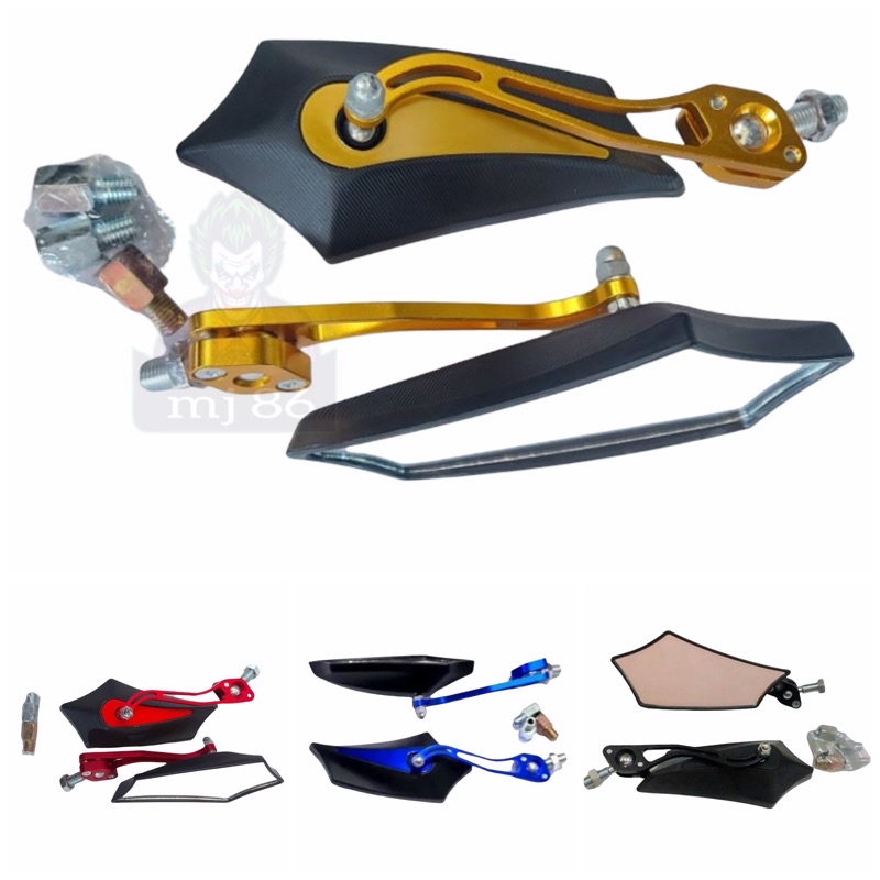 Spion Motor Batman Model lipat / Spion Motor Variasi honda yamaha / Spion Koso KING DIAMOND89