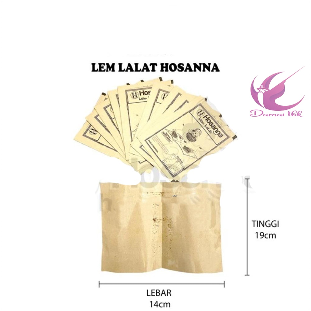 

Lem Lalat Hosanna / Lem Serangga 1pak Isi 10 Lembar