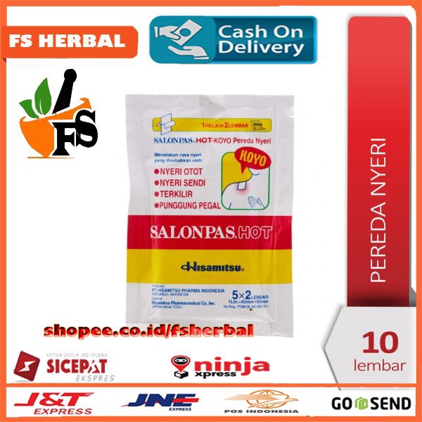 Original Koyo Salonpas Hot Merah - isi 10 Lembar Termurah