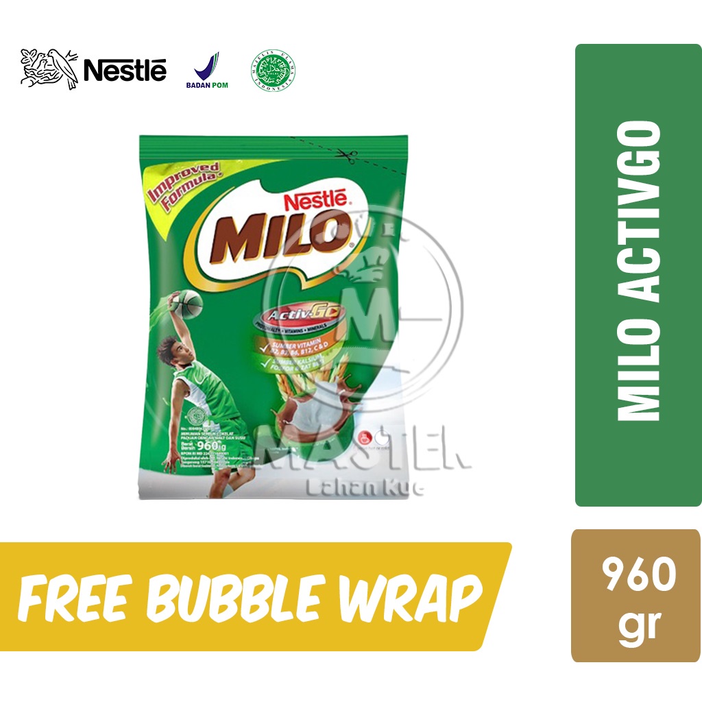 

MILO ACTIV-GO Minuman Cokelat Bubuk [Pouch 960 gr]