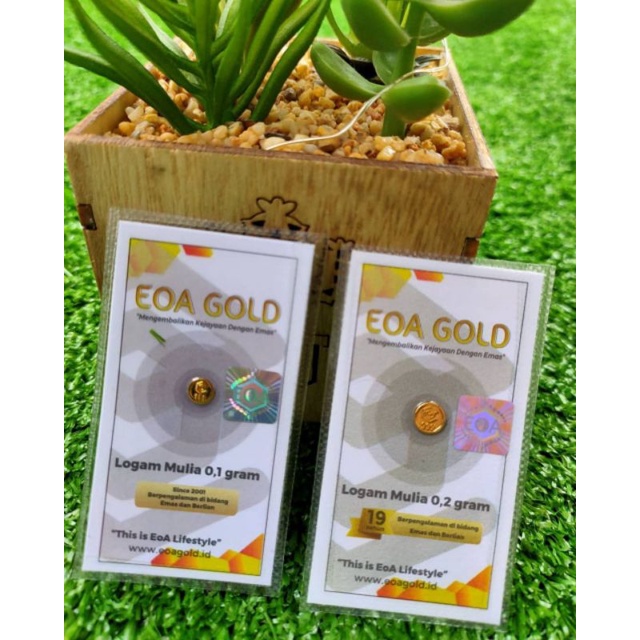 EOA gold 0,1 gram murah