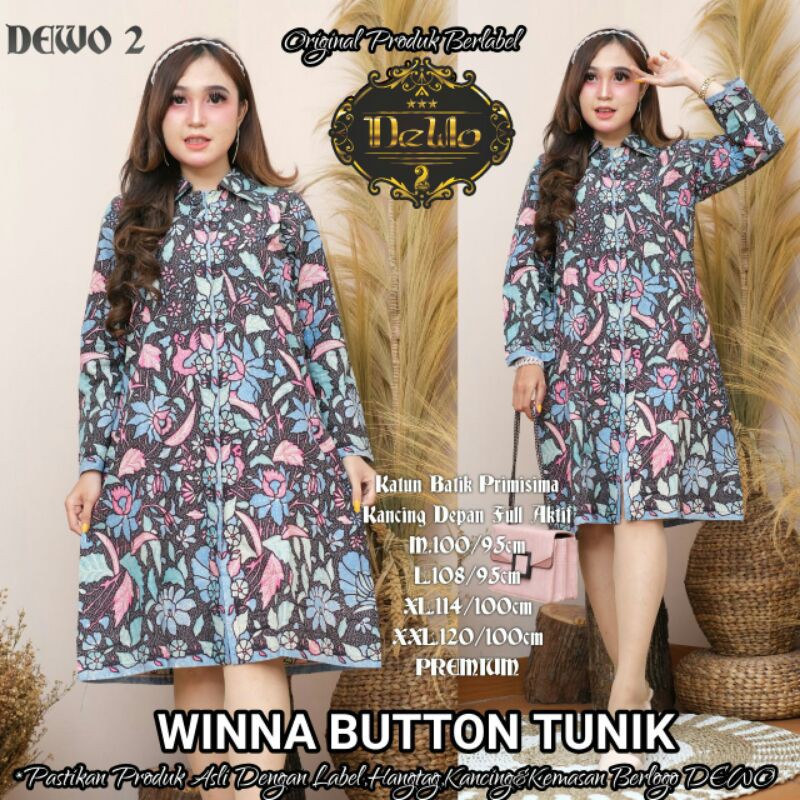 couple  batik tunik dan hem  lengan panjang panjang