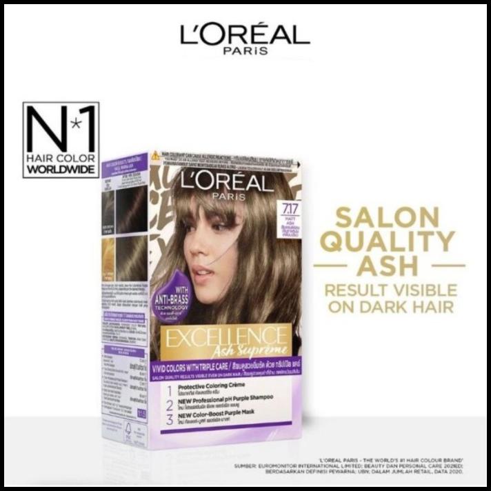 L'Oreal Paris Excellence Fashion Matt Silver Ash Supreme Cat Rambut