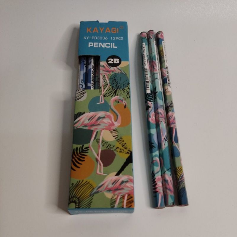 

pensil 2B kayagi flaminggo 12 pcs