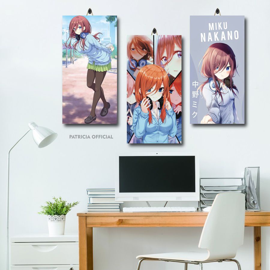 HIASAN KAMAR MIKU NAKANO KAWAII GOTOUBUN 15X30 4NJBX/XFFKF/ HIASAN RUANG ANIME MIKU NAKANO WALLPAPER
