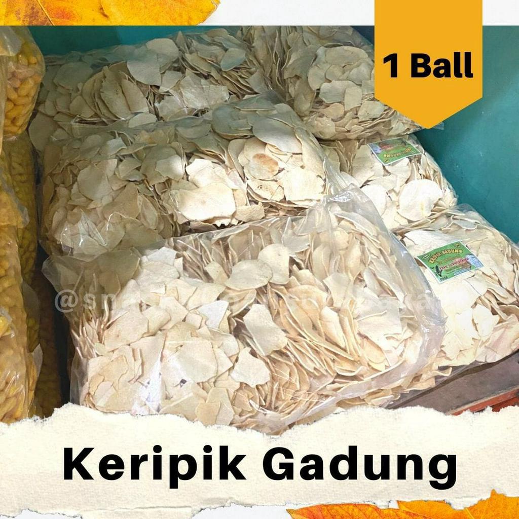 

Keripik Gadung Gurih 1 BALL (1,5 KG)/ Kripik Gadung Asin/ Snack Kiloan Murah/ MAK E DOR