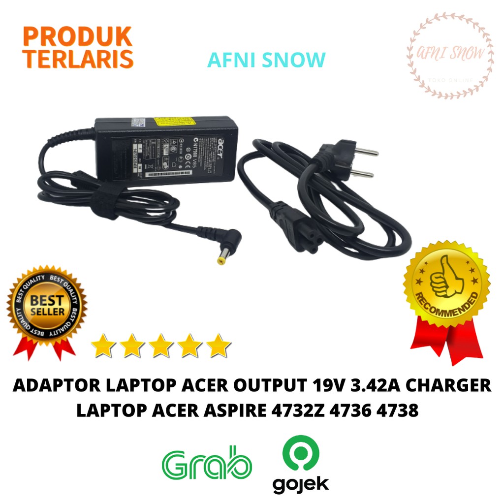 Adaptor Charger Laptop Acer Aspire 19v - 3.42a ORIGINAL