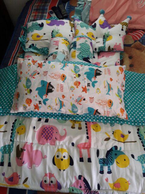 5. Matras Bayi Lembaran Ukuran 65*95cm Paket5.2l(matras+2guling+1bantal Petak+1bantalcrown+bedcover)