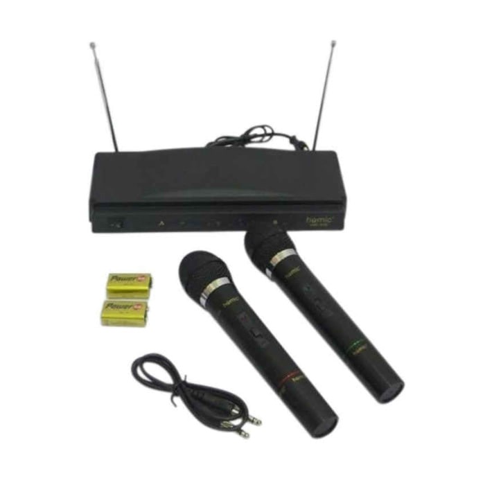 Microphone Double Wireless - HOMIC HM-306 suara mantap