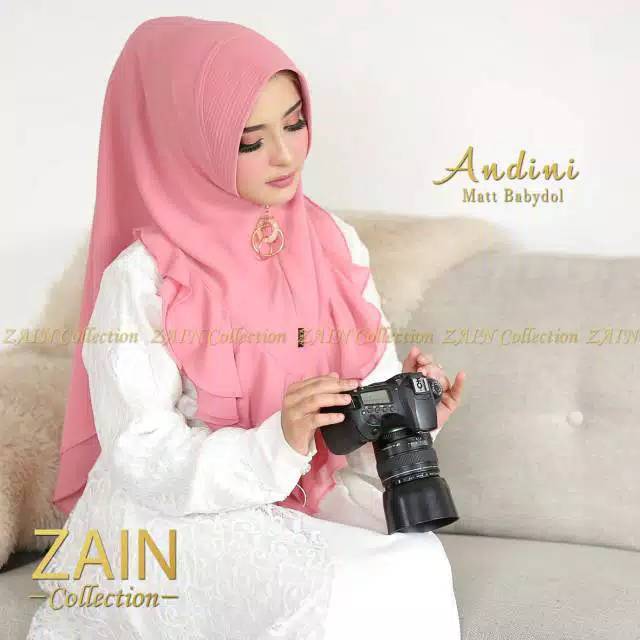 Jilbab Instan Zain Collection Andini Brand Original