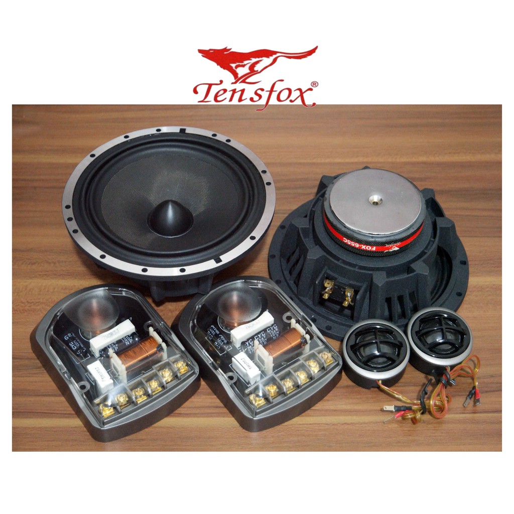 Tensfox Split Speaker 2-Way Ukuran 6.5 inch Magnet Neodymium