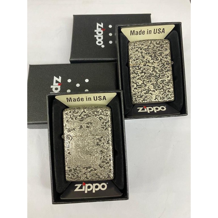 Korek Api Zippo Mancis Super Grade A Super Grade Premium Gold Silver Motif Karakter