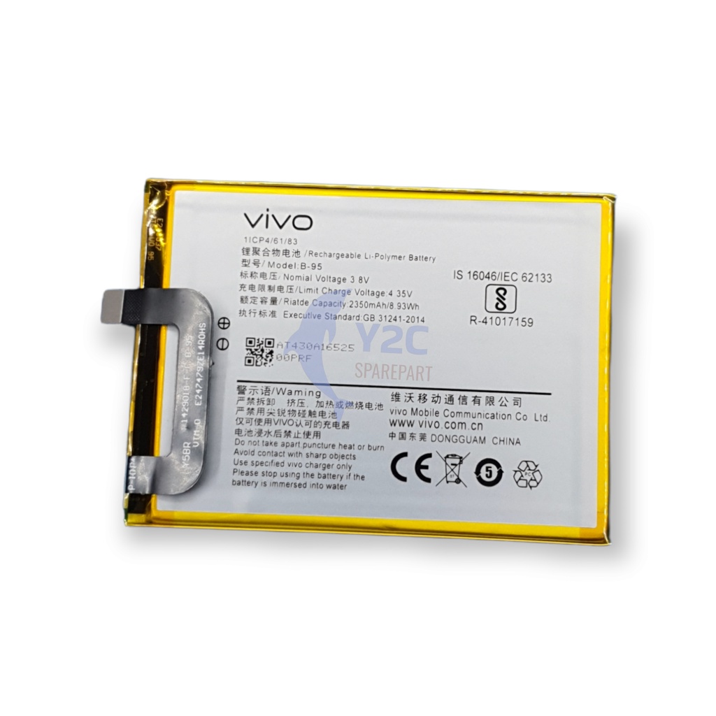 BATERAI VIVO Y51 / Y51A / B-95 ORIGINAL OEM / BATRE BATERE BATRAI BATREI